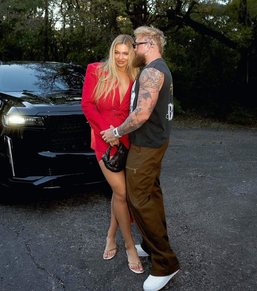 Jake Paul and  Jutta Leerdam